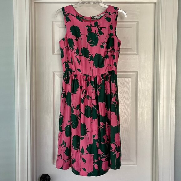 Boden silk-blend floral dress, 4R, sleeveless, Sylvia - Picture 1 of 4